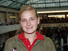 Bild: Christina Drewitz wurde in das studentische National-Team für ein Fußball-Länderspiel gegen die Schweiz nominiert.