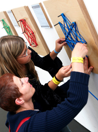 Bild: Foto: Ausstellung "Mathematik zum Anfassen"