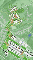 Bild: Hochschulcampus Lange Lange. Entwürfe des erfolgreichen Architektenteams.