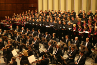 Bild: Universitätschor Bielefeld: Aufführung in der Rudolf-Oetker-Halle. Foto: Sonja Steinkühler