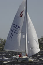 Bild: Tobias Schütz mit Segelboot