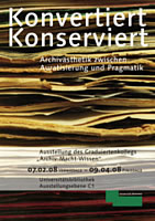 Bild: Ausstellung "Konvertiert - Konserviert" 