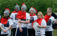 Bild: Einige Teams waren hinsichtlich "outfit" wieder sehr kreativ: Team "Just 300"  