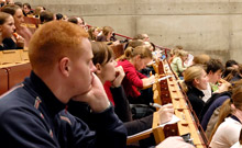 Bild: Vorlesung im Audimax der Universität BIelefeld