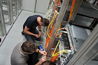 Bild: Abbau der Server im alten Datacenter