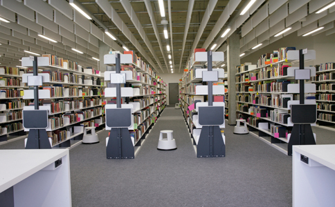 Bild: Eindrücke vom Umzug der Bibliothek ins Gebäude X
