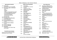 Bild: Ablaufplan der Bethel athletics 2014 (Stand: 26.08.2014)