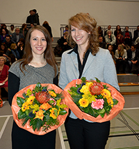 Bild: Rebekka Lawler (Philosophie) und Christina Sprick (Geschichte). (v. l.). Foto Universität Bielefeld